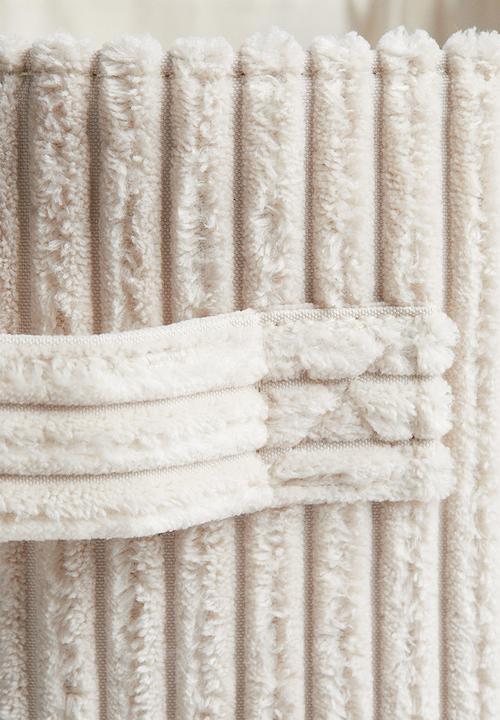 H&M - Small cord storage basket - light beige 