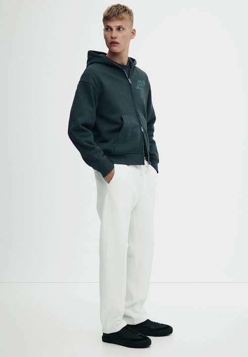 H&M - Regular fit tailored joggers - white