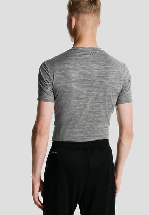 H&M - Muscle fit sports top with drymove™ - dark grey marl 