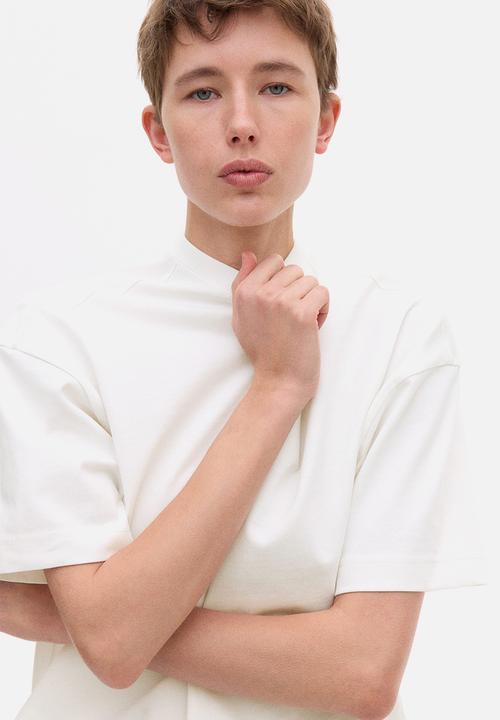 H&M - Boxy T-shirt - white