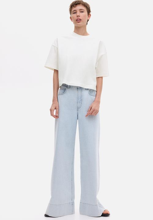 H&M - Boxy T-shirt - white