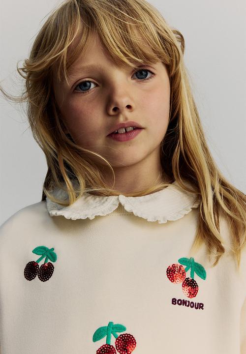 H&M - Sweatshirt - white cherries