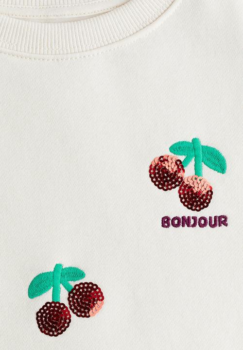 H&M - Sweatshirt - white cherries