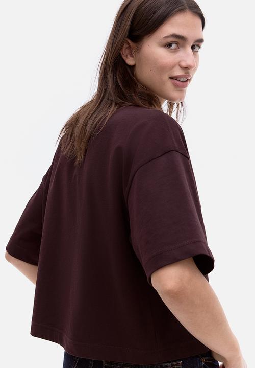 H&M - Boxy T-shirt - dark brown