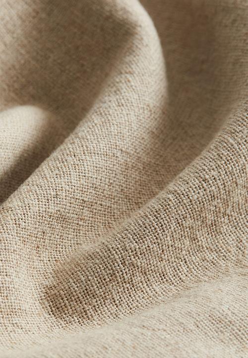 H&M - Linen-blend cushion cover -  light beige