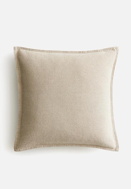 H&M - Linen-blend cushion cover -  light beige