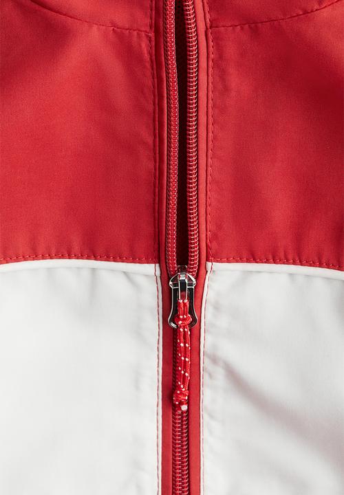 H&M - Track jacket -red colour block