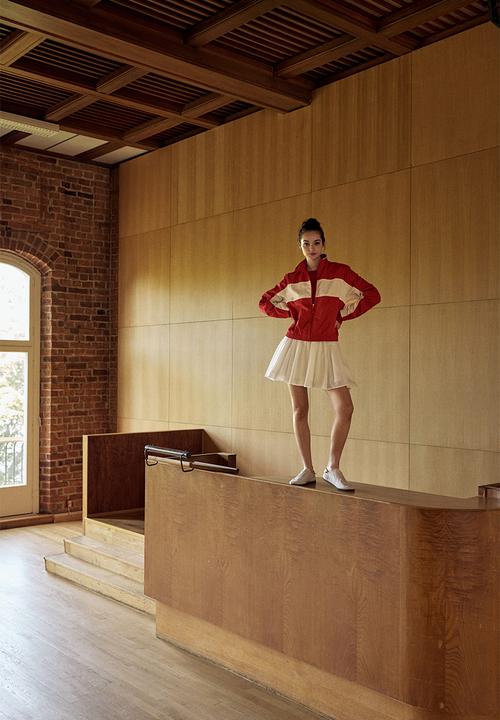 H&M - Track jacket -red colour block