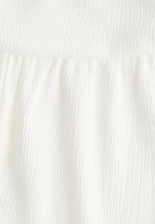 H&M - Crinkled balloon-leg trousers - white