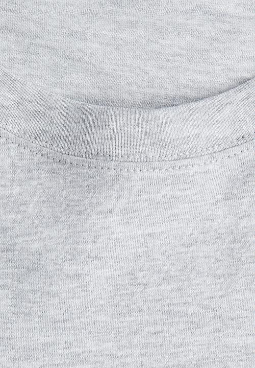 H&M - Oversized printed t-shirt - light grey marl/paris