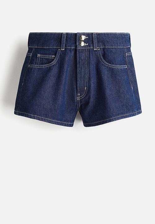 H&M - Denim shorts - dark denim blue