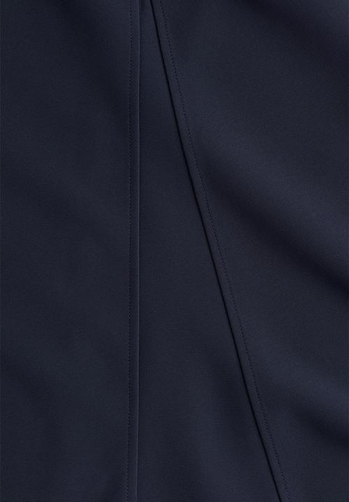 H&M - Flared-skirt mini dress - navy blue