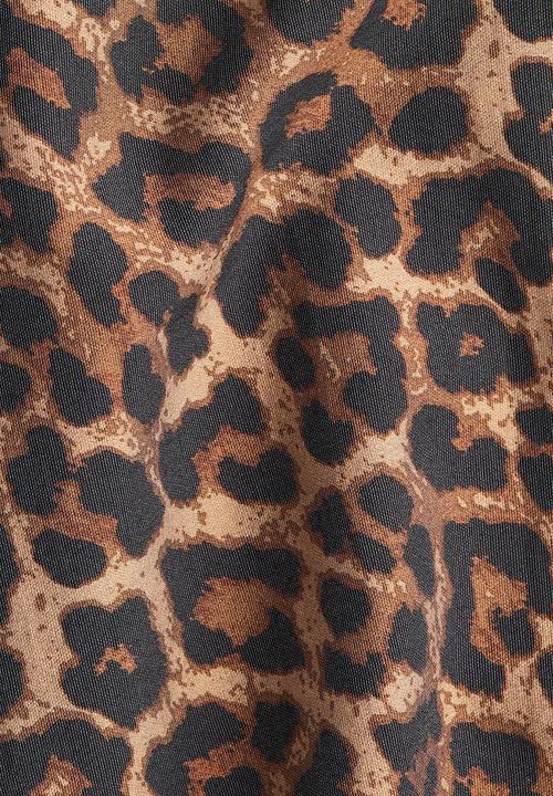 H&M - Oversized blouse - beige leopard print