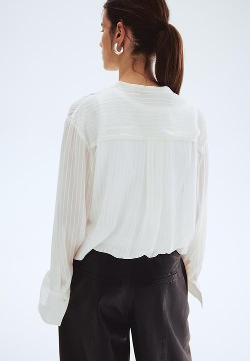 H&M - Sheer blouse - white