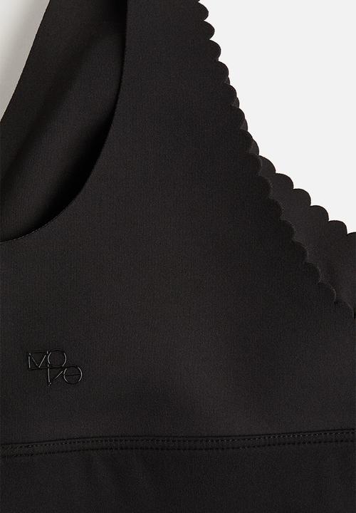 H&M - Medium support sports bra with softmove™ - black