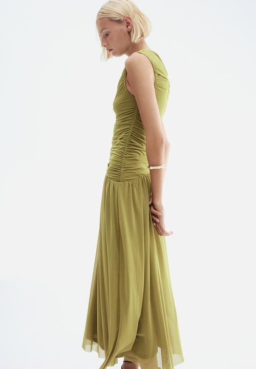 H&M - Draped dress - olive green