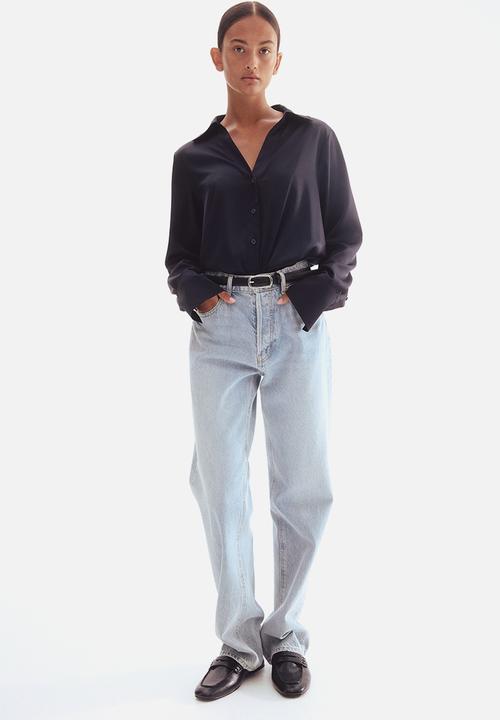 H&M - V-neck blouse - navy blue