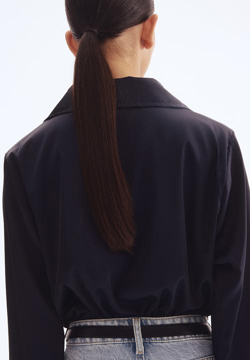 H&M - V-neck blouse - navy blue