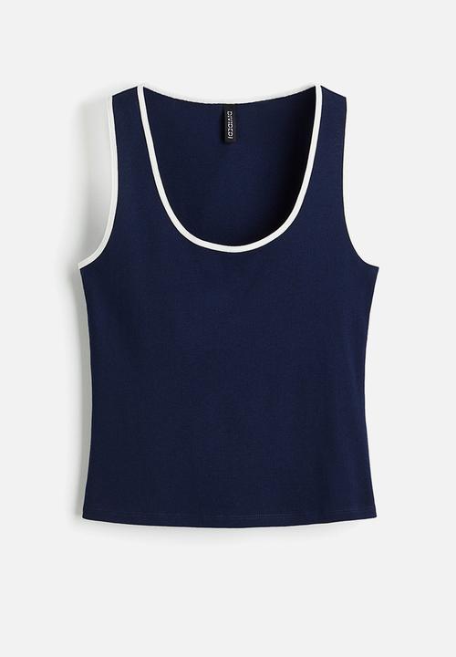 H&M - Cotton vest top - dark blue