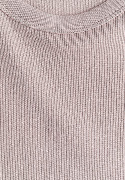 H&M - Ribbed vest top -  light dusty pink