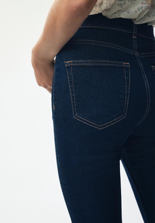 H&M - Flared high jeans - dark denim blue