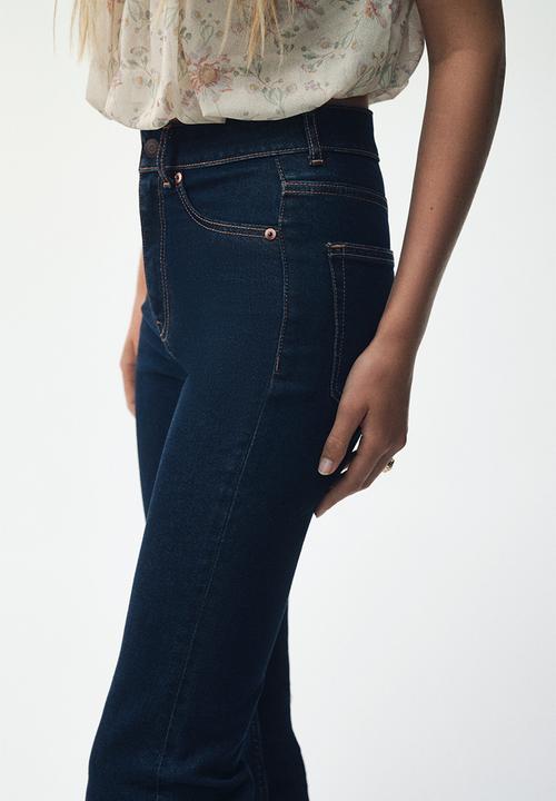 H&M - Flared high jeans - dark denim blue