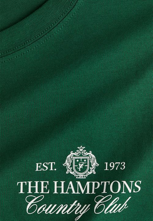 H&M - Printed t-shirt - green/the hamptons