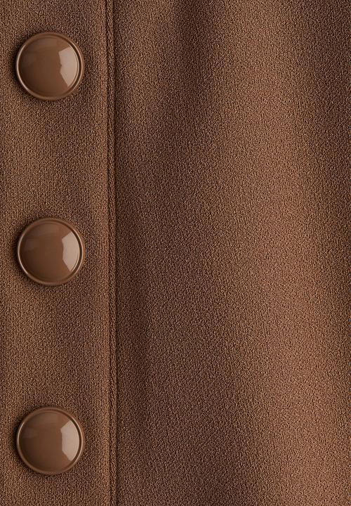 H&M - Button-front trousers - brown