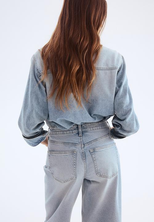 H&M - Wide jeans - light denim blue