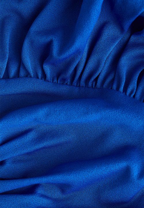 H&M - Draped one-shoulder thong body - blue