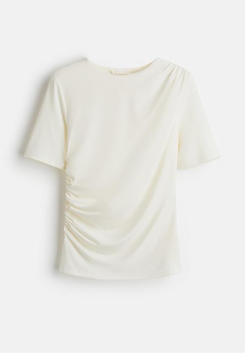 H&M - Draped top - white