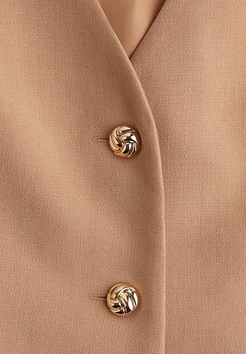 H&M - Button-front dress - beige