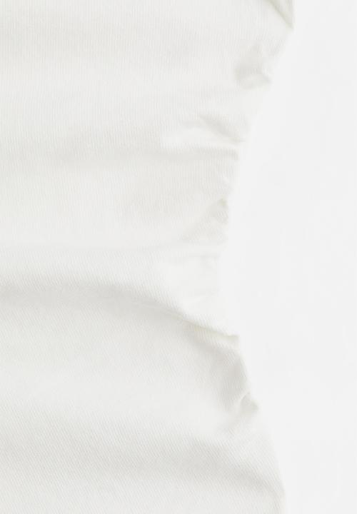 H&M - Waisted t-shirt - white