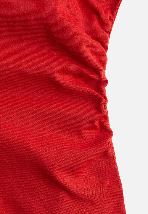H&M - Waisted t-shirt - red