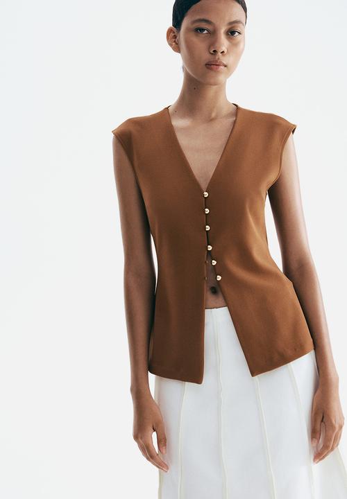 H&M - Interlock waistcoat - brown