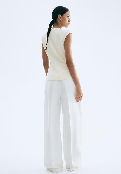 H&M - Interlock waistcoat - cream