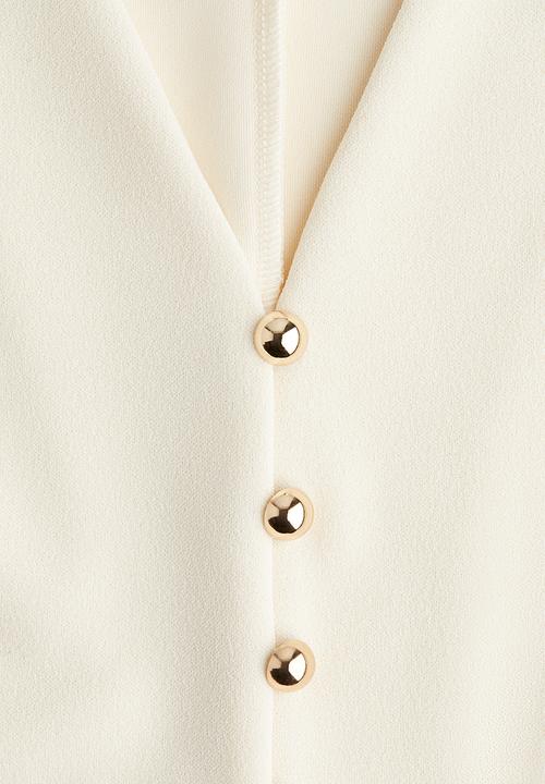 H&M - Interlock waistcoat - cream