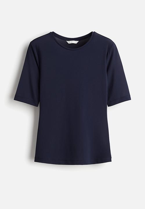 H&M - Fitted t-shirt - navy blue
