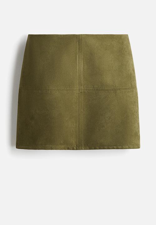 H&M - Mini skirt - khaki green