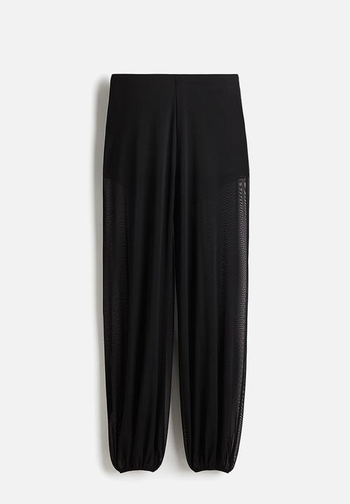 H&M - Mesh trousers - black