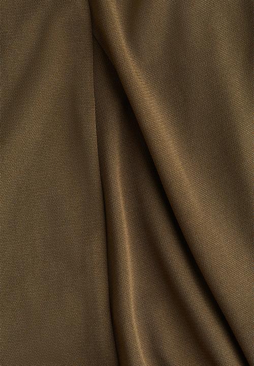 H&M - Flared trousers - dark khaki green