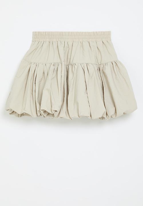 Pop Candy - Bubble skirt with bow detail - beige
