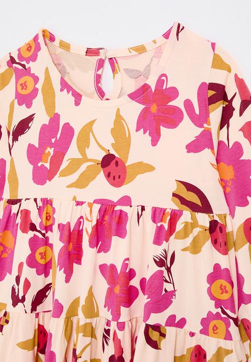 Pop Candy - Long sleeve dress - pale yellow/floral