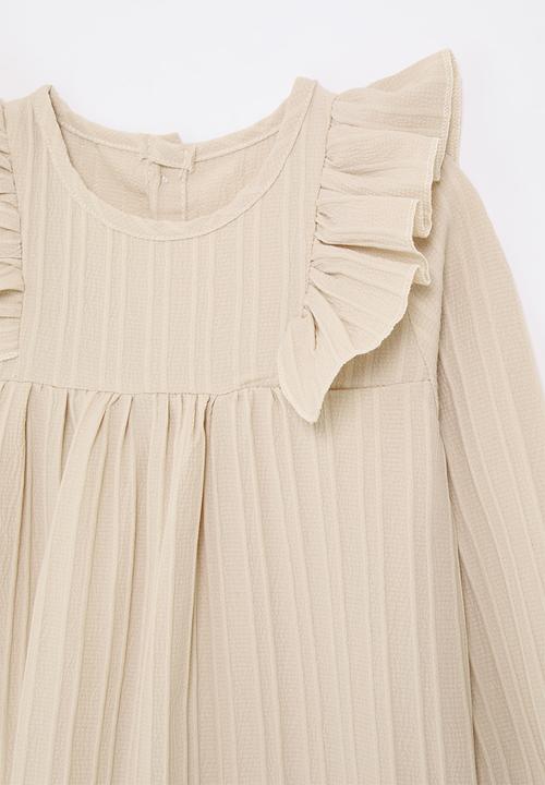 Pop Candy - Long sleeve frilled strap dress - pink