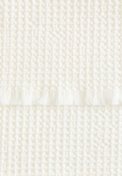 H&M - Waffled bath towel - white