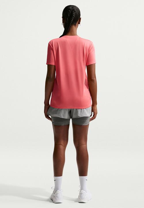 Nike - W Nk Df Rlgd Ss Tee - Sea Coral/White