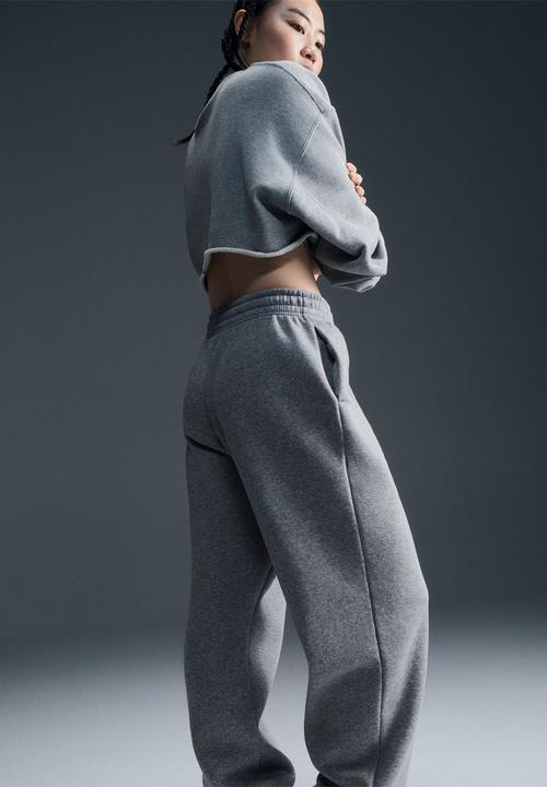 Nike - W Nsw Phnx Flc Hr Os Pant 2 - Dk Grey Heather/Sail