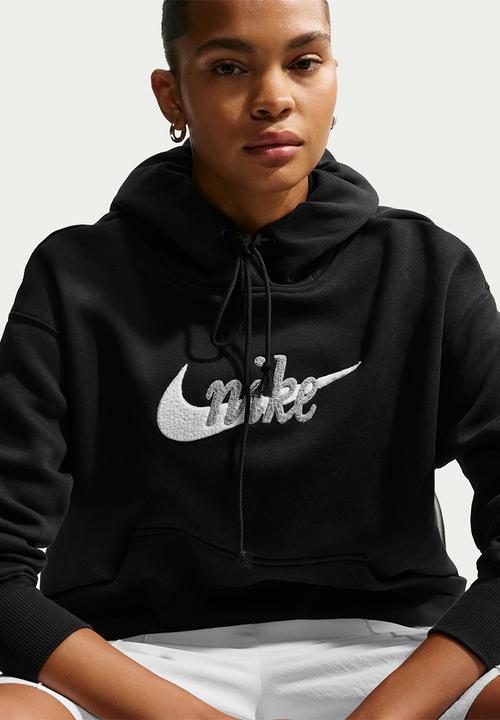 Nike - W Nsw Phnx Flc Os Logo Hdy - Black/Summit White