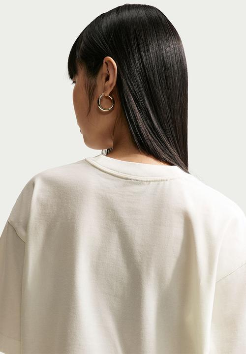 Nike - W Nsw Ss Tee Boxy Script - Sail