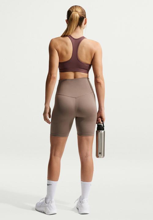 Nike - W Nk Swsh Med Spt Bra - Tattoo/White